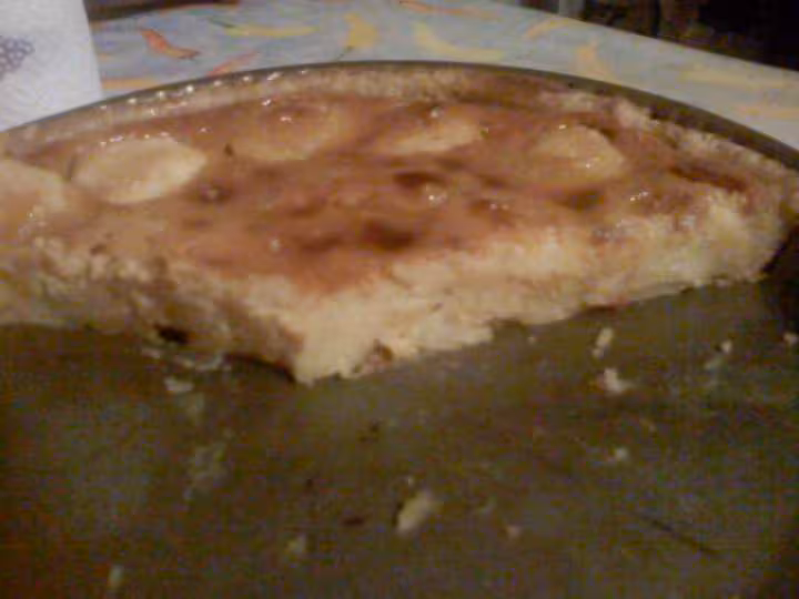 Part de tarte pommes caramel