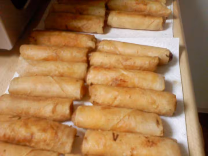 Pates imperiaux aux crevettes