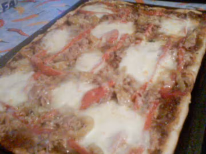 Piz thon poivrons mozzarella