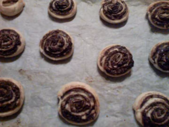 Roules choco apres cuisson