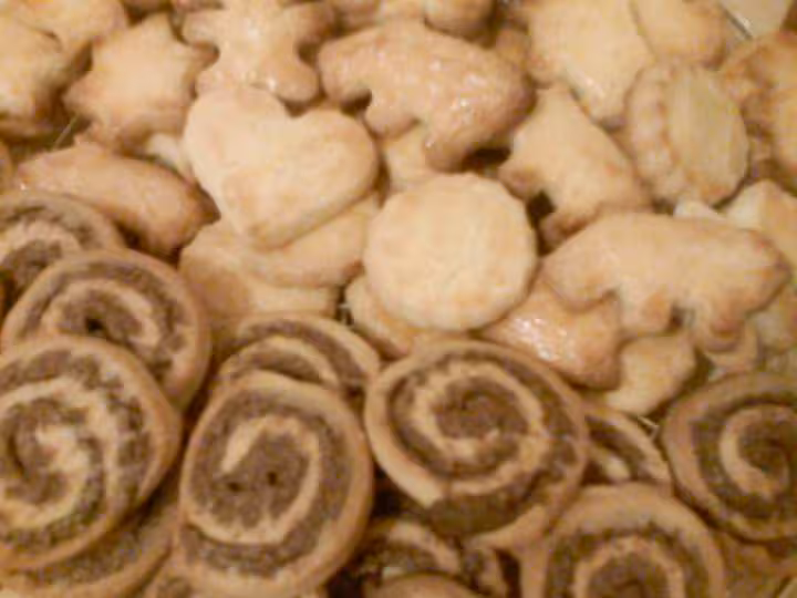 Sables vanille choco petits biscuits de noel