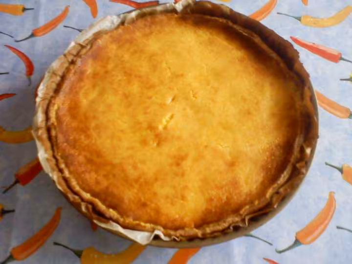 Tarte sucree au potiron et petits suisses