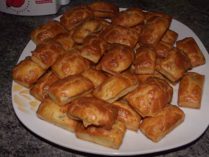 Mini cake jambon fromage