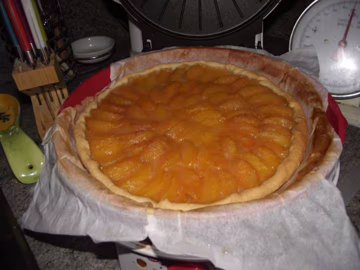 Tarte aux peches