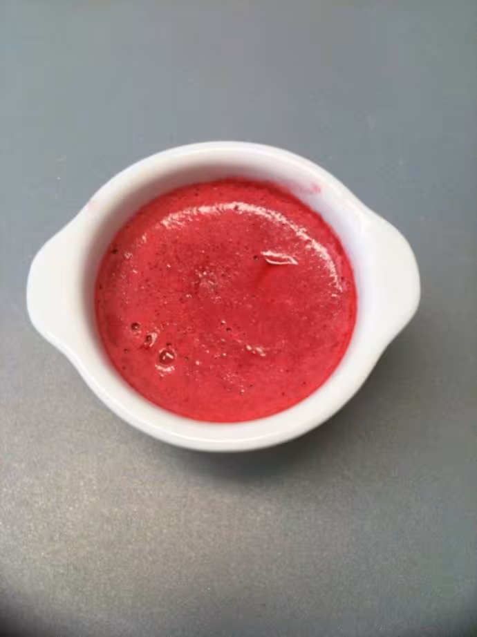 Flan framboise
