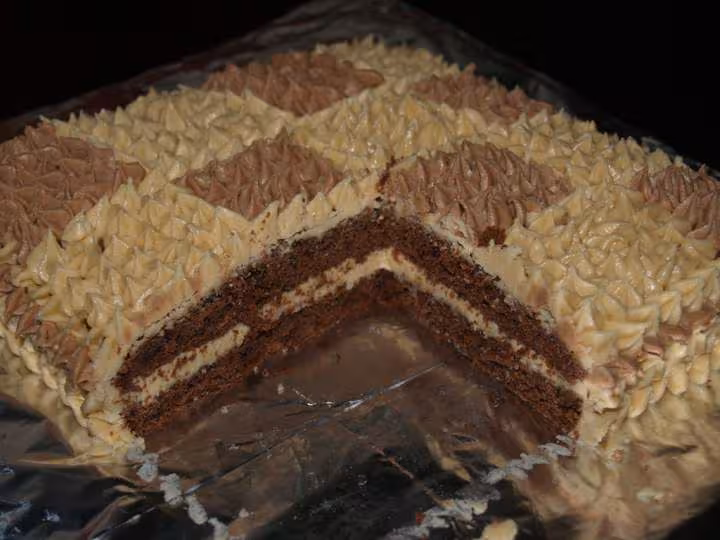 Coupe du gateau choco moka