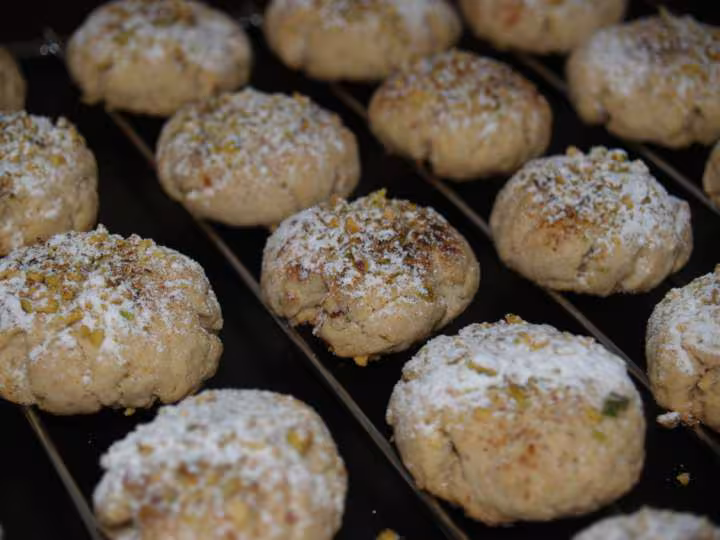 Gateaux pistache cannelle sans recette apres cuisson