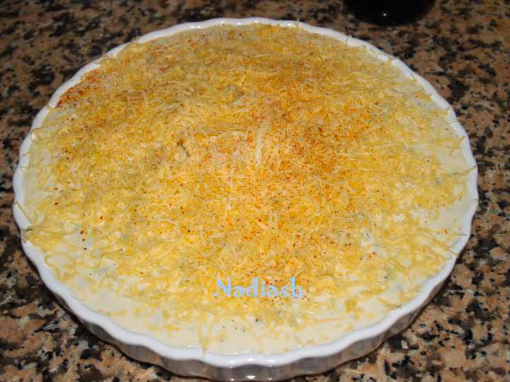 Gratin de crepes aux crevettes