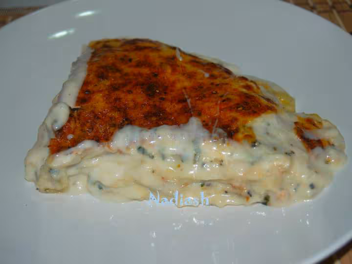 Gratin de crepes aux crevettes