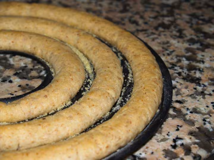 Kransekake apres cuisson