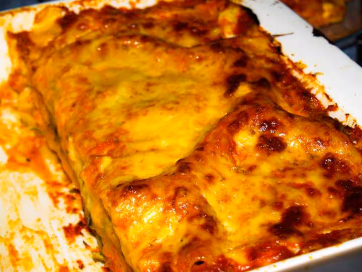 Lasagne vegetarienne apres cuisson