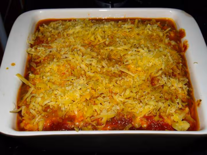 Lasagne vegetarienne avant cuisson