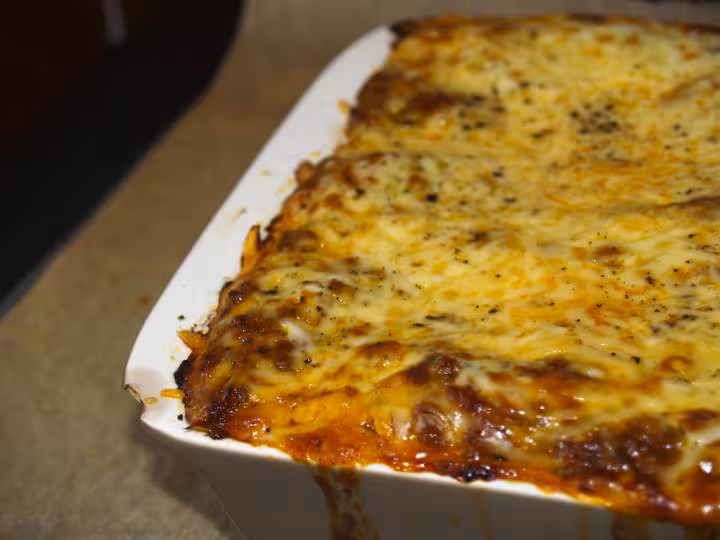 Lasagne viande hachee aubergines