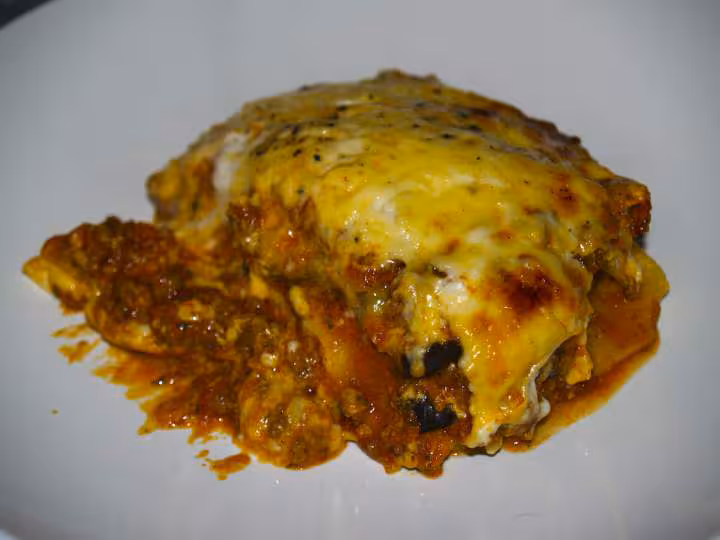 Lasagne viande hachee aubergines