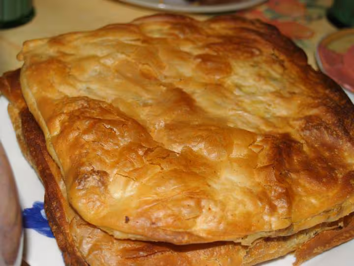 Msemens fourres de viande hachee oignons et oeufs
