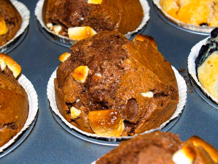 Muffins 2 choco apres cuisson