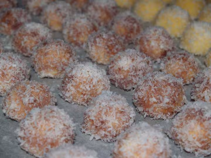 Rochers confiture de framboise coco