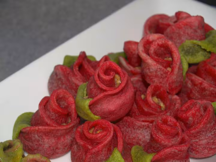 Roses aux cacahuetes et lait concentre