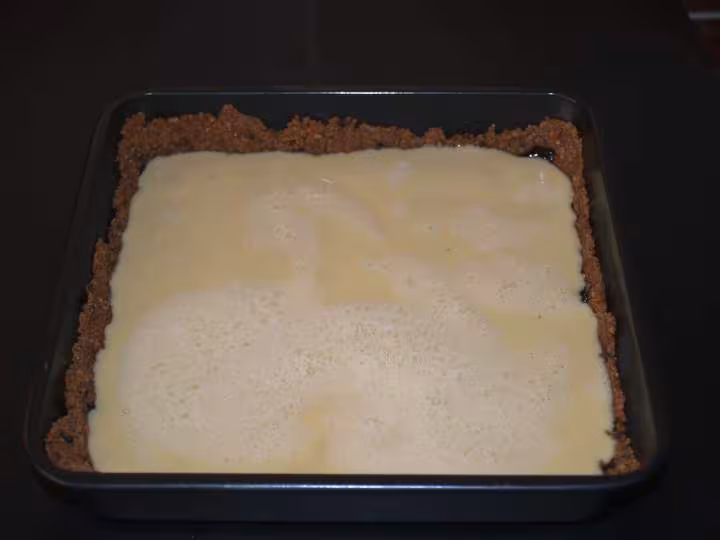 Tarte au flan et banane