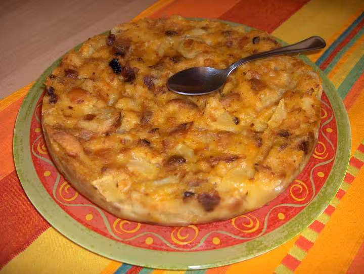 Pudding aux fruits au micro ondes