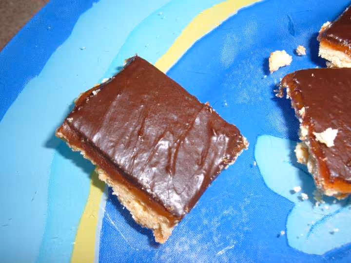 Re sables choco caramel detail