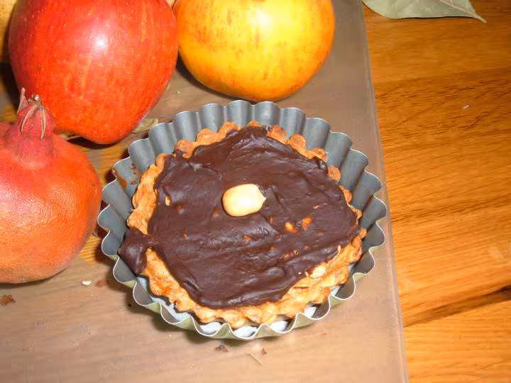 Tartelettes choco caramel cacahuetes