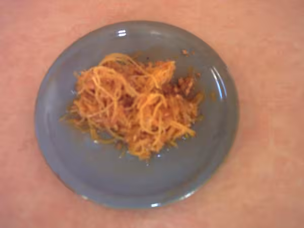 Courge spaghetti bolognaise