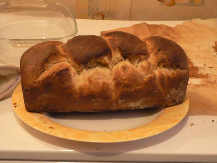 Brioche du peche de polange cuite