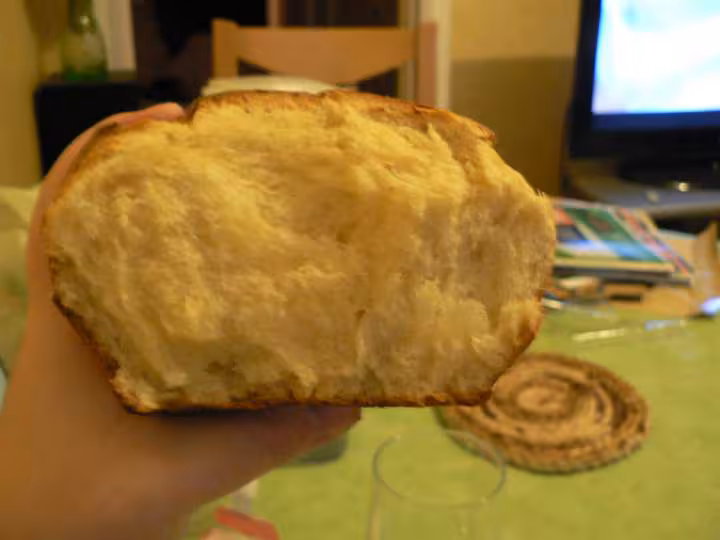 Mie de la brioche de polange