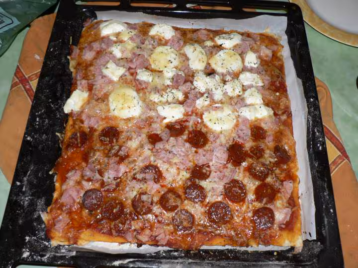 Pizza apres cuisson
