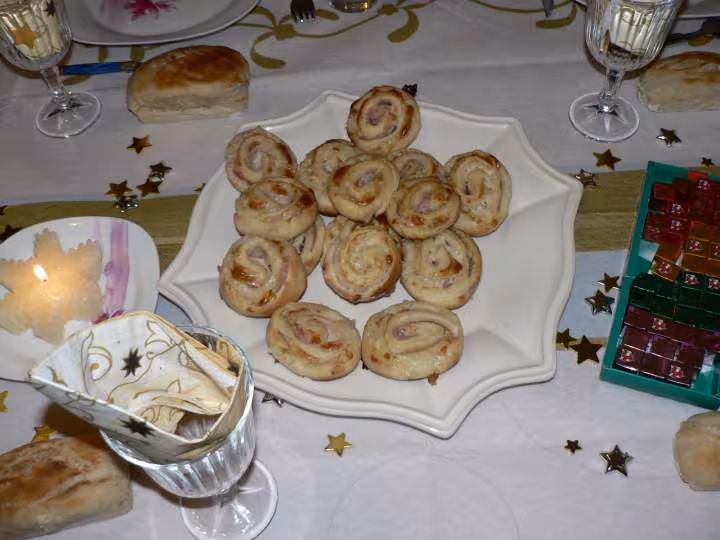 Roules brioches aux fromages