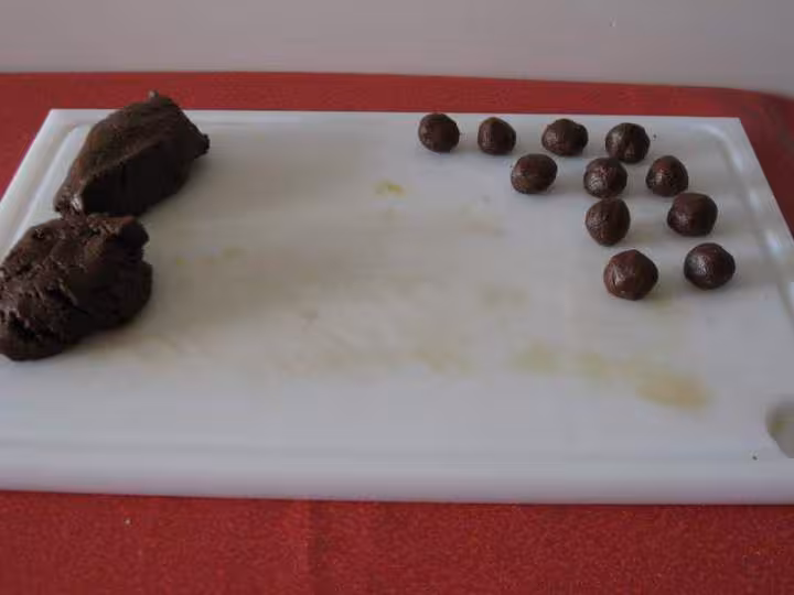 Rochers pralines faconnage