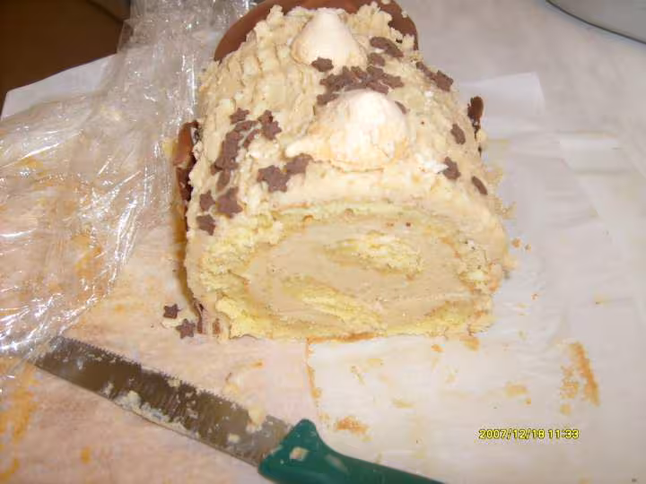 Ma buche creme au beurre cafe