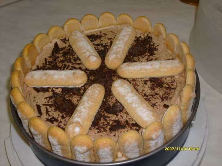 Ma charlotte a la creme de marrons sans deco
