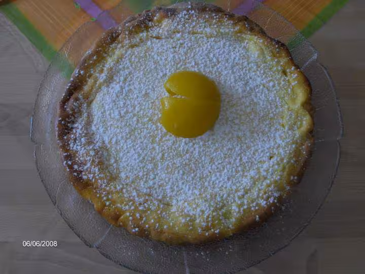 Tarte moelleuse aux peches