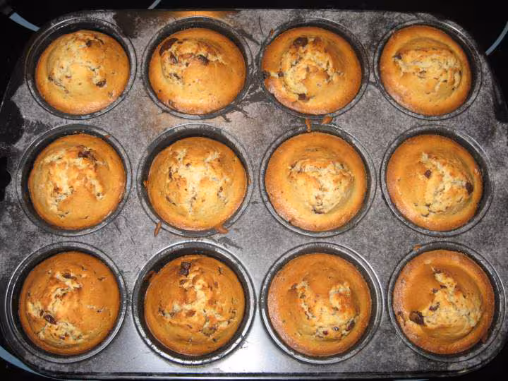 Muffins cuits apres 20 minute