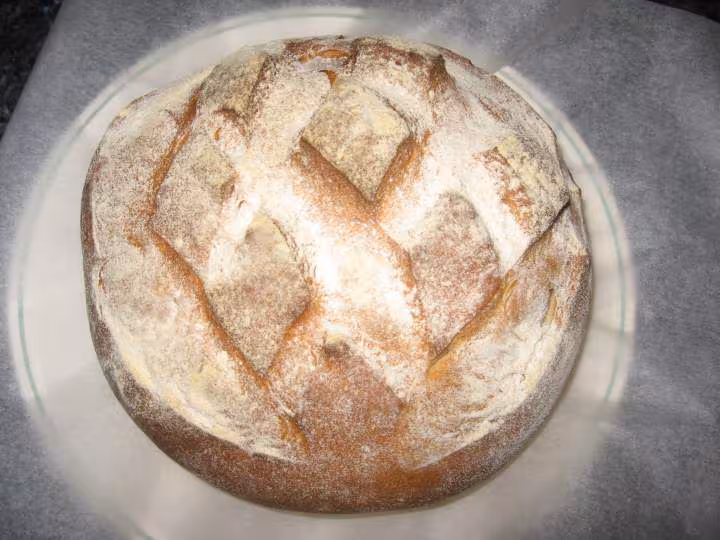 Pain de campagne cuit