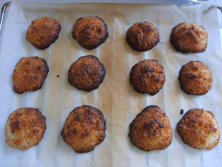 Rocher a la noix de coco un peu trop cuit