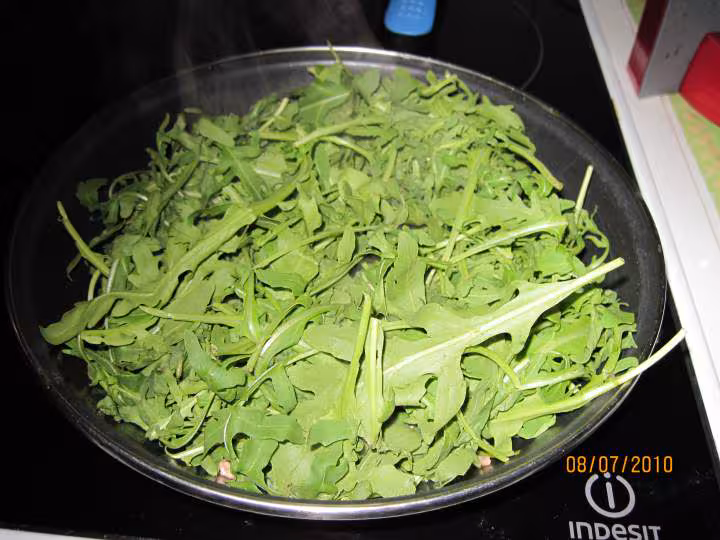 1 2 bageutte de roquette et lardons a la vinaigrette