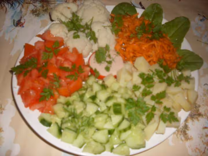 5 legumes crudites