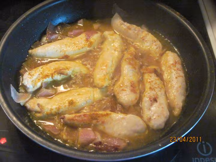 Aiguillettes de poulet au curry