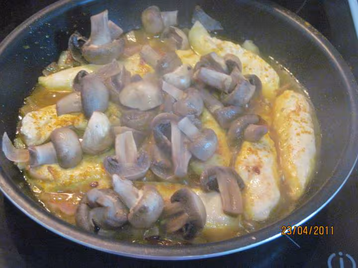 Aiguillettes de poulet au curry
