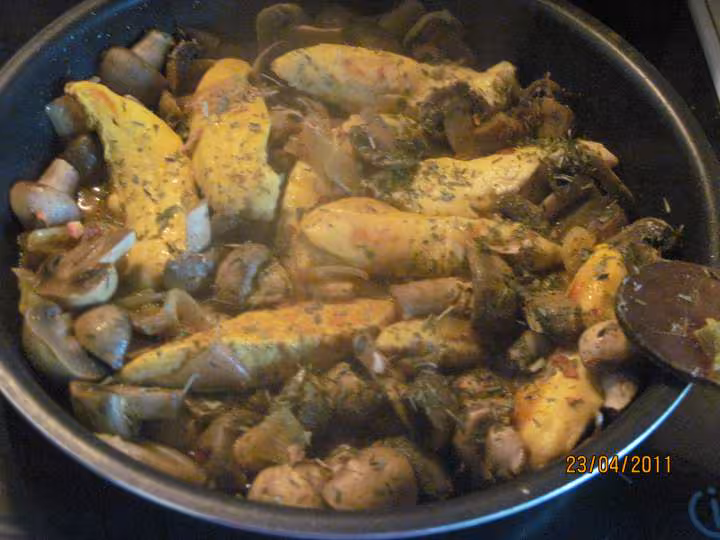 Aiguillettes de poulet au curry