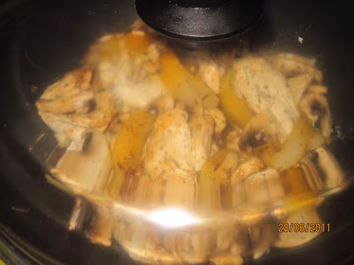 Aiguillettes de poulet aux champignons