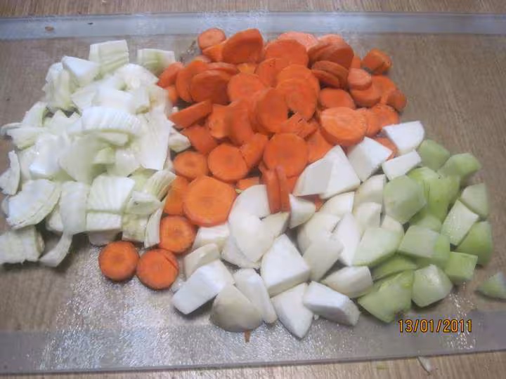 Aiguillettes de poulet aux legumes varies
