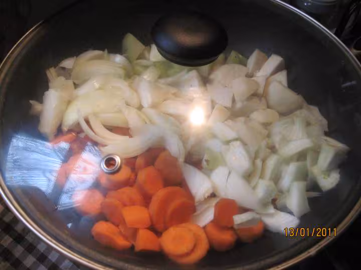 Aiguillettes de poulet aux legumes varies