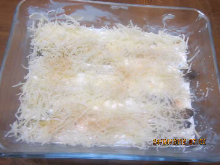 Asperges blanches a la creme fraiche gratinees