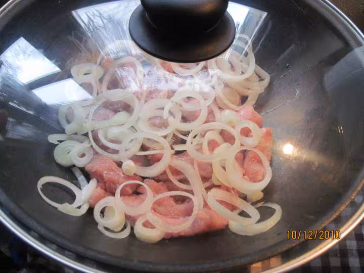 Baguettes d escalopes de porc champignons amp riz