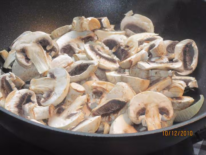 Baguettes d escalopes de porc champignons amp riz