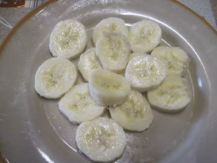 Bananes a la chantilly et chocolat